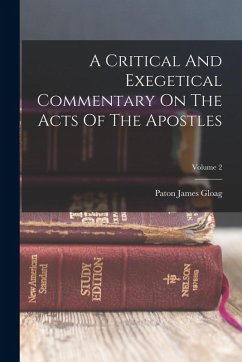 Cover A Critical And Exegetical Commentary On The Acts Of The Apostles; Volume 2