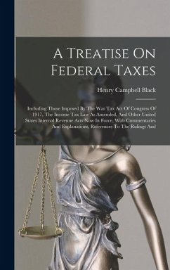 Cover A Treatise On Federal Taxes