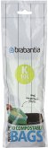 Brabantia PerfectFit Müllbeutel kompost. Typ K, 10 L, 10 Stck Brabantia PerfectFit Müllbeutel kompost. Typ K, 10 L, 10 Stck