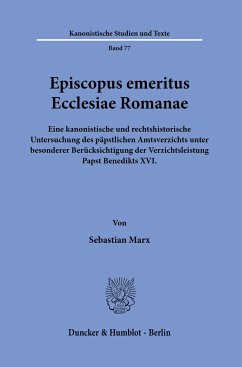 Episcopus emeritus Ecclesiae Romanae. - Marx, Sebastian