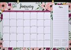 2024 Floral Desk Pad Calendar