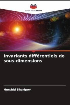 Invariants différentiels de sous-dimensions - Sharipov, Hurshid