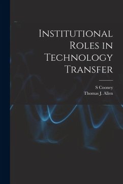 Cover Institutional Roles in Technology Transfer