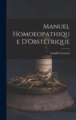 Cover Manuel Homoeopathique D'Obstétrique