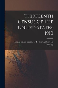 Cover Thirteenth Census Of The United States, 1910