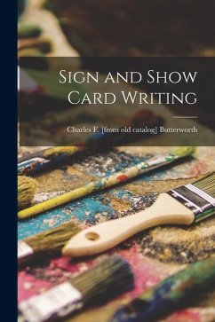 Cover Sign and Show Card Writing