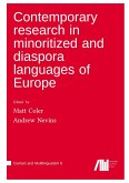 Contemporary research in minoritized and diaspora languages of Europe Contemporary research in minoritized and diaspora languages of Europe