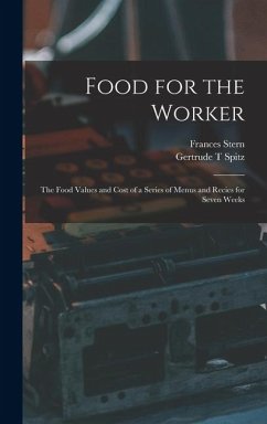 Cover Food for the Worker; the Food Values and Cost of a Series of Menus and Recies for Seven Weeks