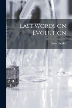 Cover Last Words on Evolution
