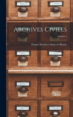 Cover Archives civiles; Volume 1