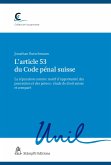 L'article 53 du Code pénal suisse (eBook, PDF)