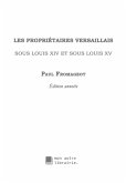 Les propriétaires versaillais sous Louis XIV et sous Louis XV (eBook, ePUB)