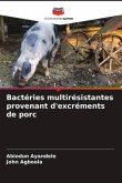 Bactéries multirésistantes provenant d'excréments de porc
