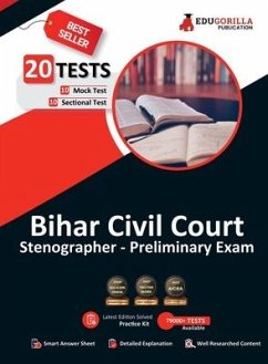 Bihar Civil Court Stenographer Preliminary Exam 10 Full-length Mock Tests + 10 Sectional Tests (1000+ Solved Questions) Free Access to Online Tests - Edugorilla Community Pvt Ltd