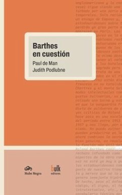 Barthes en cuestión - Podlubne, Judith; De Man, Paul