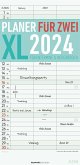 Planer für 2 XL 2024 mit 3 Spalten - Familien-Timer 22x45 cm - Offset-Papier - mit Ferienterminen - Wand-Planer - Familienkalender - Alpha Edition
