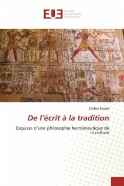 De l¿écrit à la tradition - Boubé, Salifou