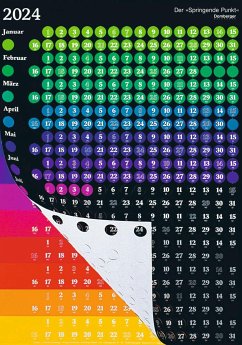 Der Springende Punkt schwarz 2025 57,5x81 - Kalender bestellen