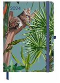 GreenLine Diary Jungle 2024 - Buchkalender - Taschenkalender - 16x22