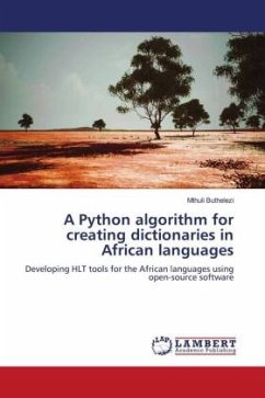 A Python algorithm for creating dictionaries in African languages