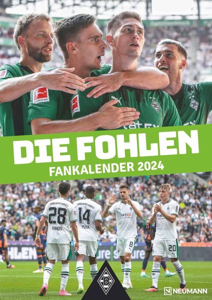 Borussia Mönchengladbach 2024 - Fußball-Kalender - Wand-Kalender 