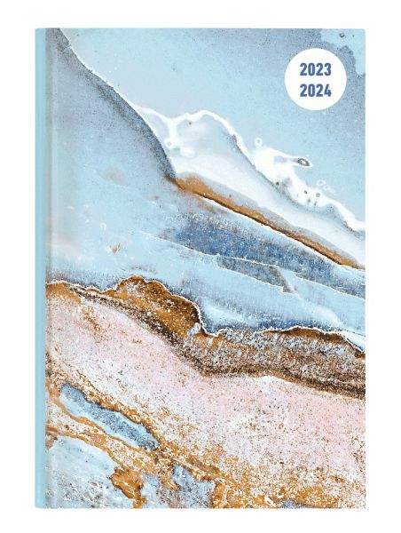 Collegetimer Blue Marble 2023/2024 - Schüler-Kalender A5 (15x21 cm) -  Marmor - … - Kalender portofrei bestellen