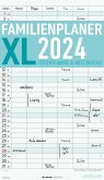 Familienplaner XL 2024 mit 6 Spalten - Familien-Timer 26x45 cm - Offset-Papier - mit Ferienterminen - Wand-Planer - Familienkalender - Alpha Edition