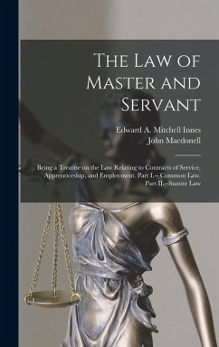 Cover The law of Master and Servant