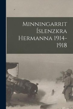 Minningarrit íslenzkra hermanna 1914-1918 - Anonymous