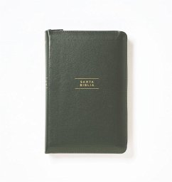 Nvi, Santa Biblia, Revisión 2022, Tamaño Compacto, Piel Reciclada, Verde, Con Cierre, Palabras de Jesús En Rojo, Comfort Print - Nueva Versión Internacional; Vida