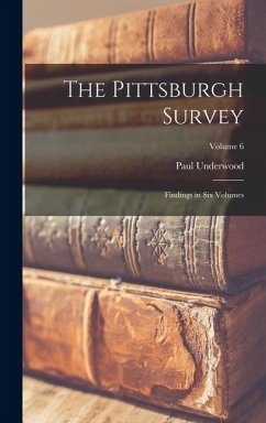 Cover The Pittsburgh Survey; Findings in Six Volumes; Volume 6