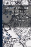 Studies From the Rockefeller Institute for Medical Research