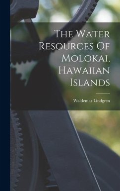 Cover The Water Resources Of Molokai, Hawaiian Islands