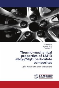 Thermo-mechanical properties of LM13 alloys/MgO particulate composites