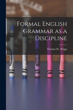 Cover Formal English Grammar as a Discipline