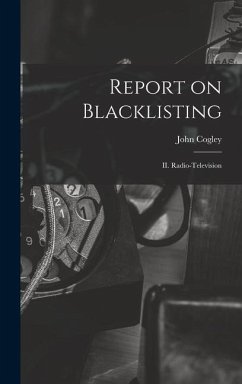 Report on Blacklisting - Cogley, John