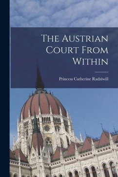 The Austrian Court From Within Cover The Austrian Court From Within