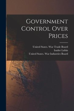 Government Control Over Prices - Garrett, Paul Willard