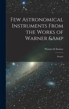 Cover Few Astronomical Instruments From the Works of Warner & Swasey
