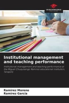 Institutional management and teaching performance - Moreno, Ramirez;García, Ramirez