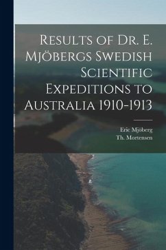 Cover Results of Dr. E. Mjöbergs Swedish Scientific Expeditions to Australia 1910-1913