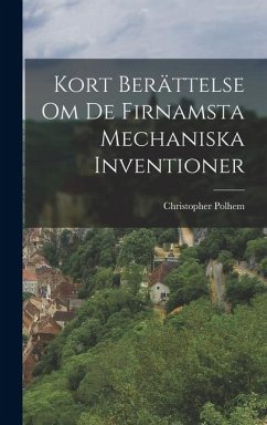 Cover Kort Berättelse Om De Firnamsta Mechaniska Inventioner