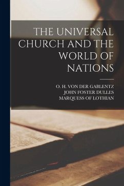 Cover The Universal Church and the World of Nations