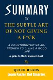 Summary of The Subtle Art of Not Giving a F*ck (eBook, ePUB)