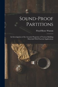 Sound-proof Partitions - Watson, Floyd Rowe