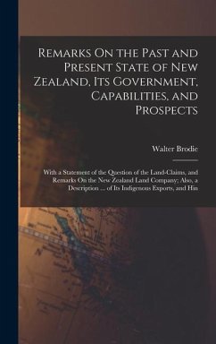 Remarks On the Past and Present State of New Zealand, Its Government, Capabilities, and Prospects - Brodie, Walter