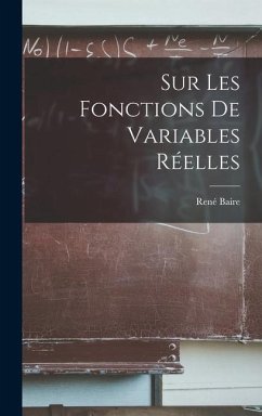 Sur Les Fonctions De Variables Réelles - Baire, René