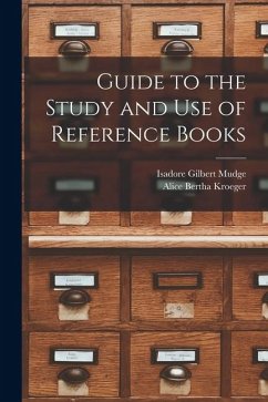 Cover Guide to the Study and Use of Reference Books