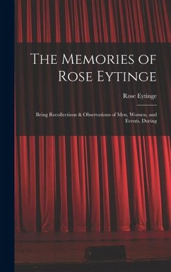 Cover The Memories of Rose Eytinge
