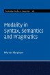Modality in Syntax, Semantics and... - Bild 1